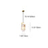 Modern Luxury Rectangle Teardrop Copper Glass 1-Light Pendant Light For Living Room
