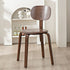 Modern Minimalist Round Cushion Solid Wood Dining Chair Backrest For Dining Room