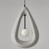 Traditional Japanese Iron Polystyrene Teardrop Shape 1-Light Pendant Light For Dining Room