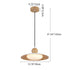 Contemporary Scandinavian Iron PE Acrylic Glass LED Pendant Light For Dining Room