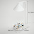 Contemporary Nordic Iron Tapered Shade Terrazzo 1-Light Melting Wax Table Lamp For Living Room