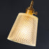 Traditional Vintage Cylinder Brass Glass 1-Light Pendant Light For Living Room