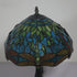 Traditional Tiffany Stained Glass Animal Dragonfly Pattern Zinc Alloy Base 1-Light Table Lamp For Bedroom