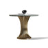 Contemporary Luxury Round Column Marble Stainless Steel Coffee Table Set For Living Room
