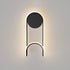 Contemporary Scandinavian Iron Aluminum Acrylic Round Hook Led Wall Sconce Lamp For Bedroom