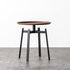 Contemporary Retro Round Iron End Table 1-Tier For Living Room