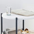 Contemporary Scandinavian Round Tabletop Marble Metal Fabric Coffee Table 1-Storage For Living Room