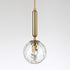Contemporary Nordic Orb Hardware Glass 1-Light Wall Sconce Lamp For Living Room