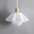 Modern Minimalist Floral Orb Hardware Acrylic 1-Light Pendant Light For Living Room