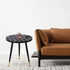 Modern Minimalist Round Sensorable Glass Carbon Steel Coffee Table For Living Room