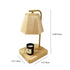 Traditional Farmhouse Iron Wood Prism 1-Light Melting Wax Table Lamp For Bedside