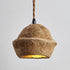 Traditional Japanese Natural Fruit Shell Design 1-Light Pendant Light For Dining Room