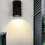 Modern Simplicity Waterproof Aluminum Rectangular Triangular Prism LED Outdoor Wall Sconce Lamp For Garden