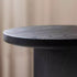 Modern Minimalist Round Cross Base Ash Wood End Table For Living Room