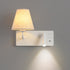 Modern Simplicity Iron Aluminum Fabric Cone 1-Light Wall Sconce Lamp For Bedroom