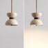 Modern Minimalist Dumbbell Stone Wood LED Pendant Light For Bedroom