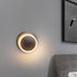 Modern Minimalist Round Rotatable Aluminum PC LED Wall Sconce Lamp For Bedroom