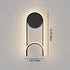 Contemporary Scandinavian Iron Aluminum Acrylic Round Hook Led Wall Sconce Lamp For Bedroom