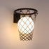 Modern Art Deco Kids Iron Glass Basketball Hoop 1-Light Wall Sconce Lamp For Bedroom