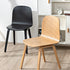 Contemporary Nordic Square Solid Wood Backrest Dining Chair For Dining Room