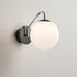 Modern Minimalist Iron Glass Round Ball 1-Light Wall Sconce Lamp For Bedroom