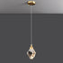 Modern Luxury Sparkling Crystal Stone Iron 1-Light Pendant Light For Living Room