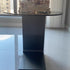 Modern Luxury Round Tempered Glass Carbon Steel Base End Table For Living Room