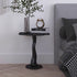 Contemporary Nordic Petal Shape Wood Iron Side Table For Living Room