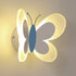 Contemporary Creative Acrylic Butterfly Design Iron LED Wall Sconce Lamp For Bedroom