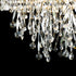 Modern Luxury Cylinder Stainless Steel Crystal 1/3 Light Chandelier For Living Room