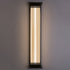 Modern Minimalist Waterproof Rectangular Stainless Steel Acrylic LED Wall Sconce Lamp For Outdoor Patio