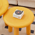 Modern Minimalist Round Tabletop Plastic Coffee Table 3-Leg For Living Room