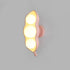 Contemporary Creative Resin Glass Pea Pod Design 3-Light Wall Sconce Lamp For Bedroom