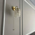 Traditional Vintage Round Shell Crystal Iron Frame 1-Light Wall Sconce Lamp For Living Room