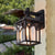 Traditional European Waterproof Aluminum Glass Cubic 1-Light Wall Sconce Lamp For Garden