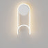 Contemporary Scandinavian Iron Aluminum Acrylic Round Hook Led Wall Sconce Lamp For Bedroom