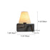 Modern Minimalist Square Cylinder Iron Aluminum Fabric 1-Light LED Wall Sconce Lamp For Bedroom