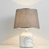 Contemporary Vintage Cylinder Vase Base Ceramic Fabric 1-Light Table Lamp For Bedroom