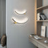 Modern Minimalist Arc Aluminum Strip Acrylic LED Wall Sconce Lamp For Living Room