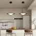 Contemporary Nordic Acrylic Flying Saucer Shade Hardware LED Pendant Light For Living Room