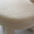 Contemporary Nordic Lambswool Wood Sponge Round Chair Backrest For Living Room