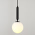 Contemporary Nordic Orb Hardware Glass 1-Light Wall Sconce Lamp For Living Room