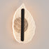 Modern Art Deco Iron Acrylic Leave Teardrop Shape LED Wall Sconce Lamp For Living Room