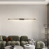 Modern Minimalist Aluminum Straight Line Silicone LED Wall Sconce Lamp For Living Room