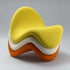 Contemporary Scandinavian Tongue Curved Fiberglass Rebound Foam Accent Chair Backrest For Living Room