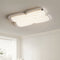 Modern Nordic Cream Biscuit PVC Shade Hardware LED Flush Mount Ceiling Light For Bedroom