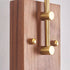 Traditional Vintage Round Wood Iron Glass 1-Light Wall Sconce Lamp For Bedroom