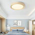 Contemporary Simplicity Round Wood Grain Acrylic LED Flush Mount Ceiling Light For Bedroom