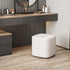 Modern Minimalist Square Microfiber Leather Solid Wood Low Stool Backless Armless For Living Room