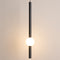 Modern Minimalist Long Cylinder Iron Acrylic LED Pendant Light For Bedroom